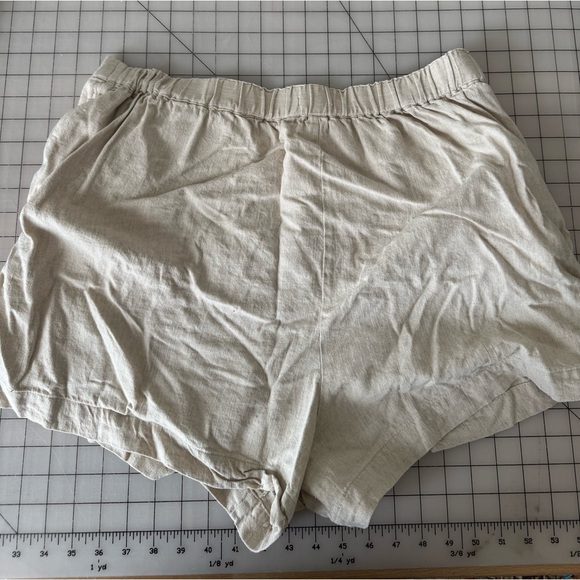 Madewell Pull On Shorts In Linen Cotton Womens Size XL - Picture 5 of 8